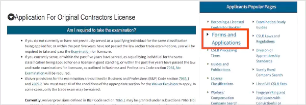 Forms and Applications on CSLB