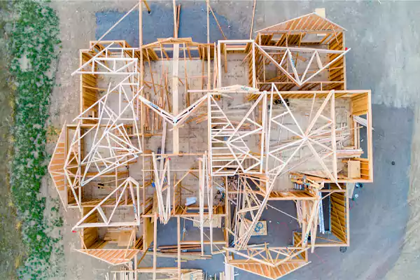 House Construction at the Stage of Framing