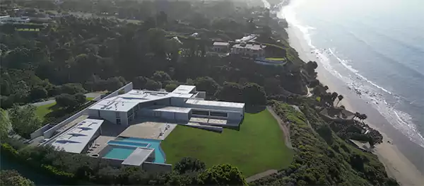 Top Lateral View of Malibu Based Beyoncé Property