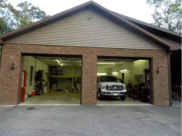 Attached garage