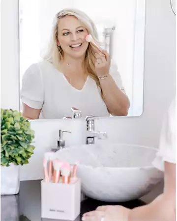 Makeup Vanity in the Bathroom