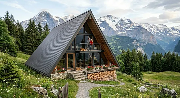 An A-Frame Living Space