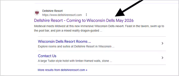 Official Website of Dellshire Resort declaring the opening date