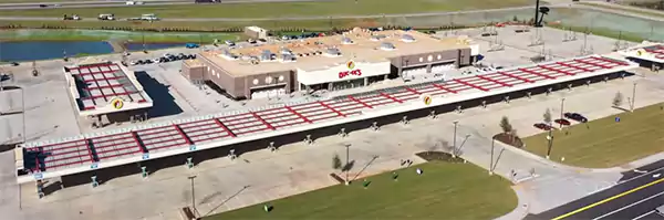 The massive blueprint of Buc ees construction plans in Monroe County Georgia