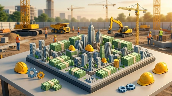 Construction workers with different earnings