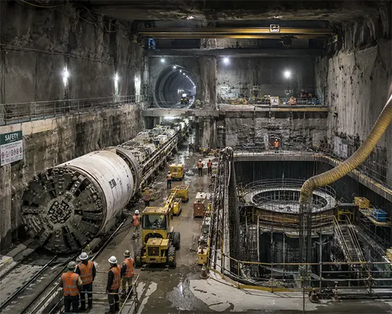 A speculative depiction of China’s new underground project