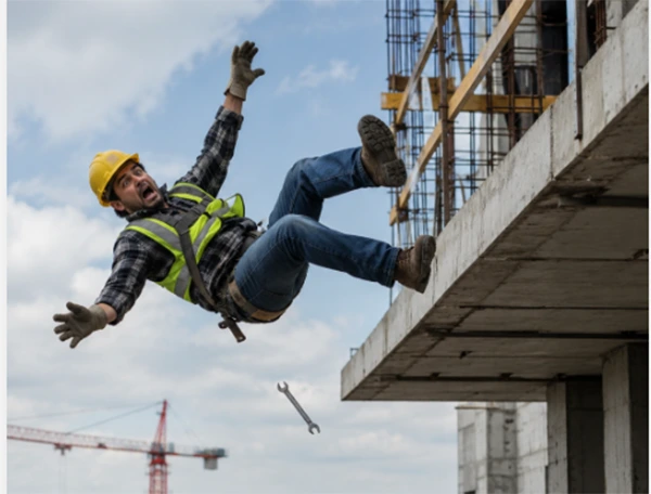Accident falls due to the lack of safety compliance