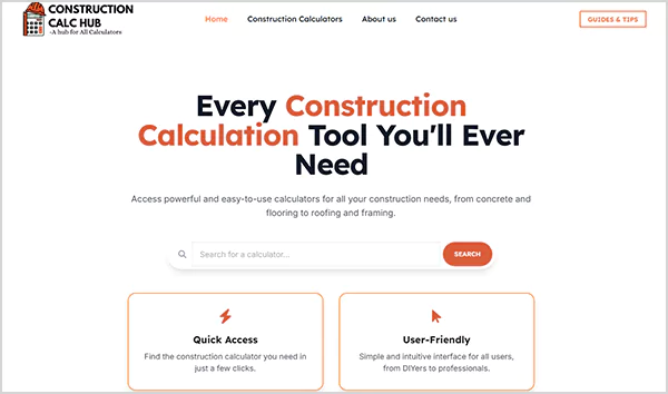 Construction Calc Hub