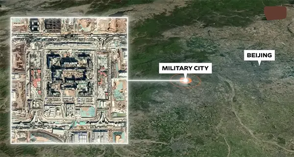 The massive size of China’s new military center
