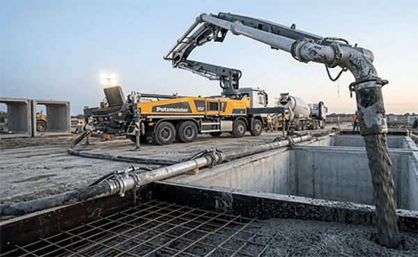 A concrete pump