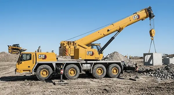 A mobile crane