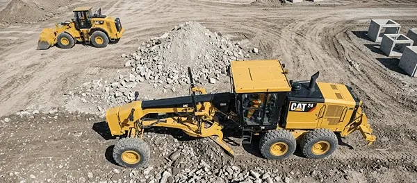 A motor grader