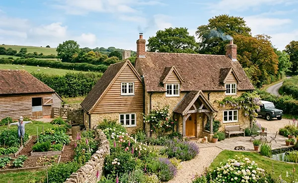 Village farm house design 