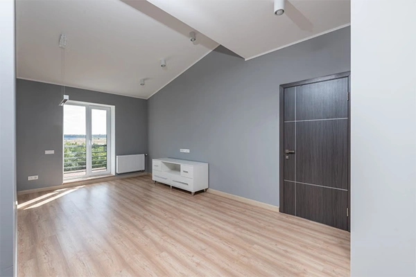 a room with a lot of space