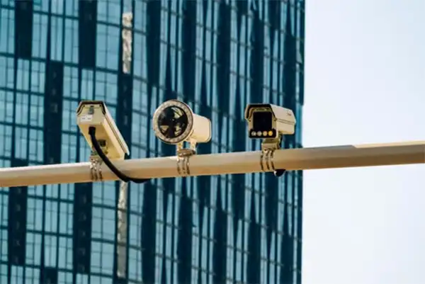 cameras installed on a pole