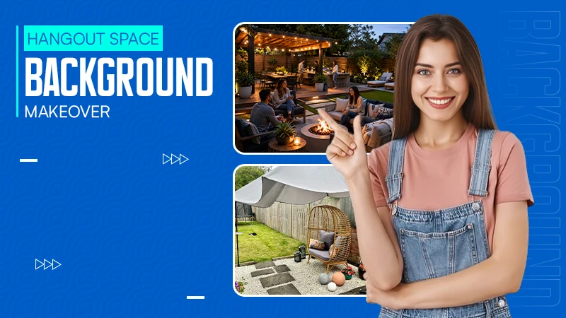 Hangout Space Background Makeover