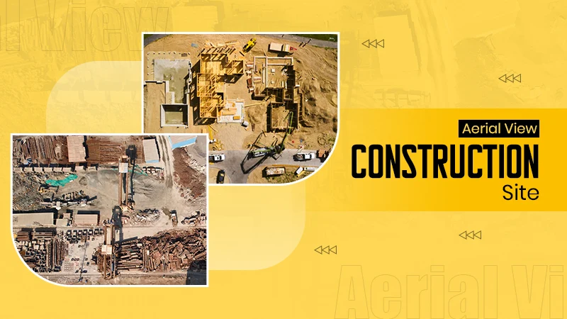 Aerial View Construction Site